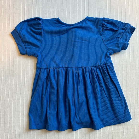 Kate Quinn 18-24 Modal Puff Sleeve Top Lake Blue - Picture 5 of 7
